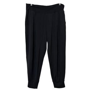Athleta Black Coaster Luxe High Rise Jogger Pockets Comfy Athleisure Womens  XL